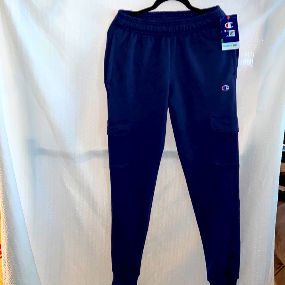 Blue size small champion sweatpants
